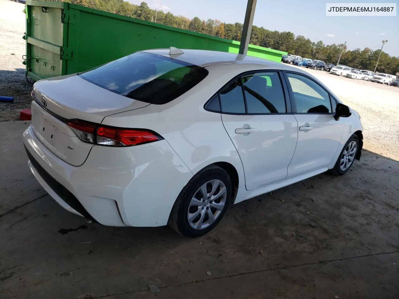 JTDEPMAE6MJ164887 2021 Toyota Corolla Le