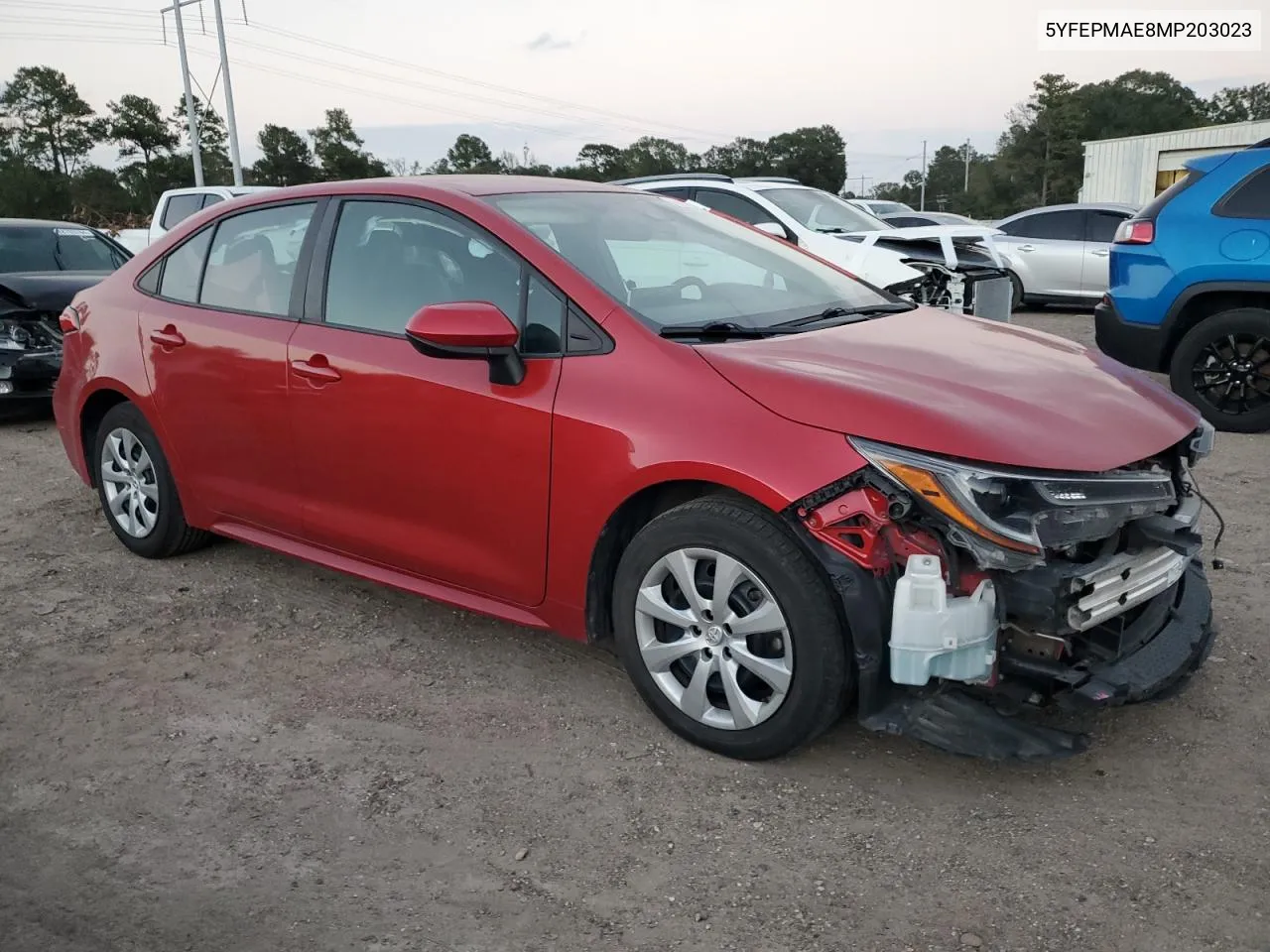 2021 Toyota Corolla Le VIN: 5YFEPMAE8MP203023 Lot: 78465754