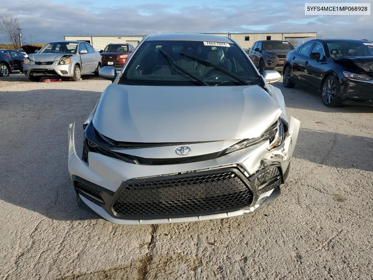 2021 Toyota Corolla Se VIN: 5YFS4MCE1MP068928 Lot: 78627024