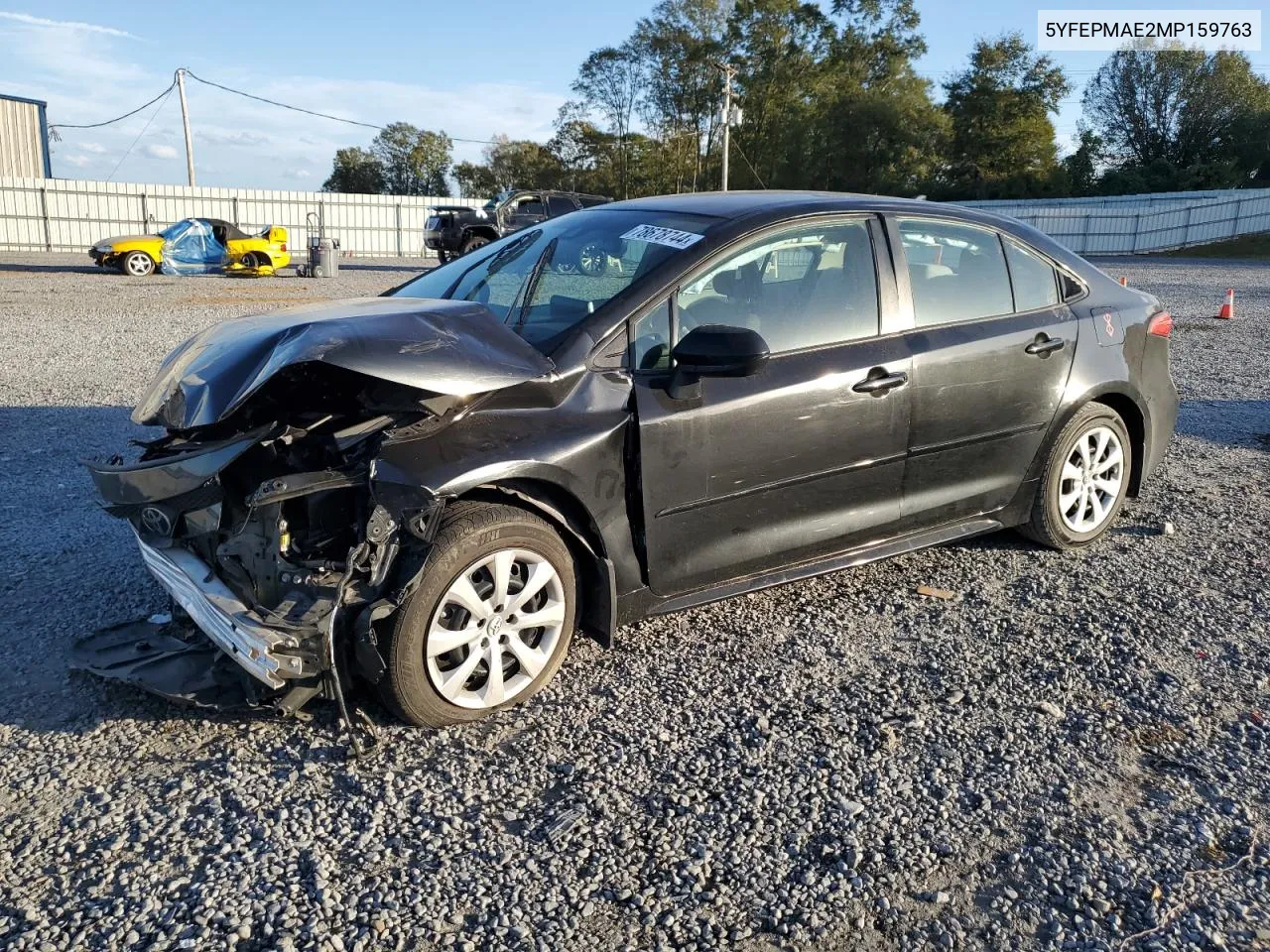 2021 Toyota Corolla Le VIN: 5YFEPMAE2MP159763 Lot: 78678744