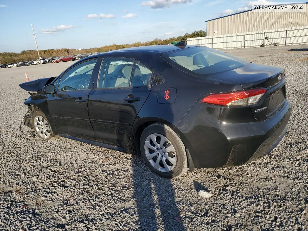 2021 Toyota Corolla Le VIN: 5YFEPMAE2MP159763 Lot: 78678744