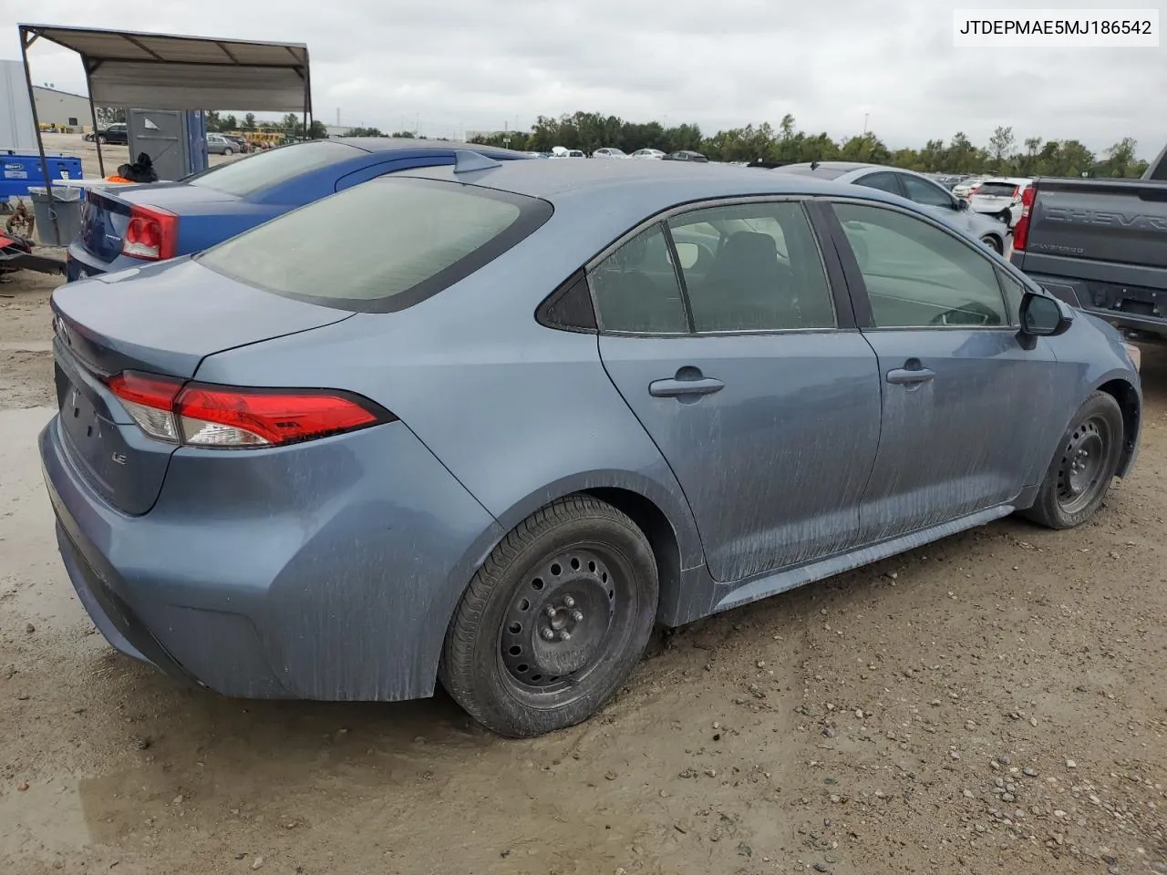 2021 Toyota Corolla Le VIN: JTDEPMAE5MJ186542 Lot: 78682484