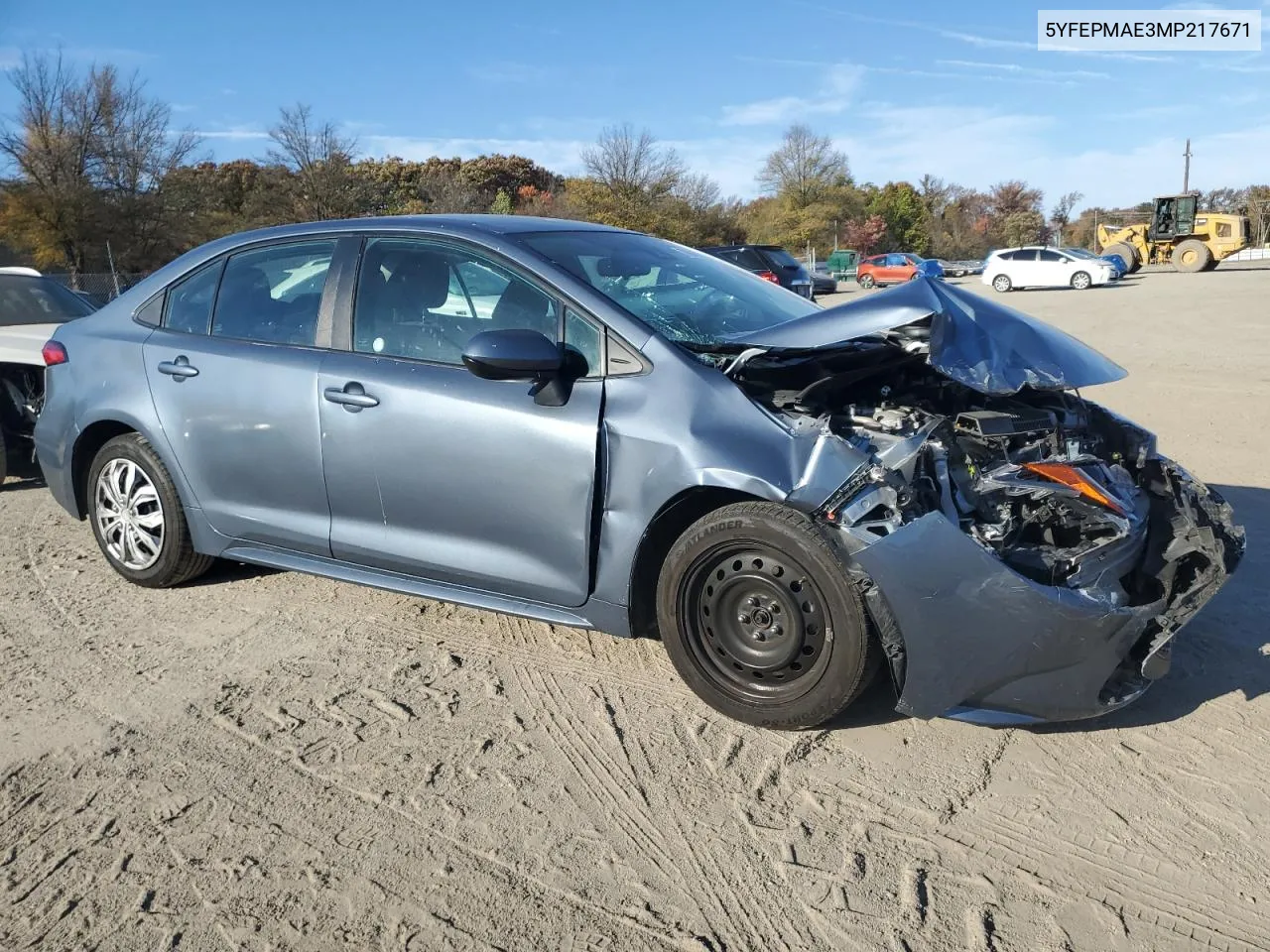 5YFEPMAE3MP217671 2021 Toyota Corolla Le