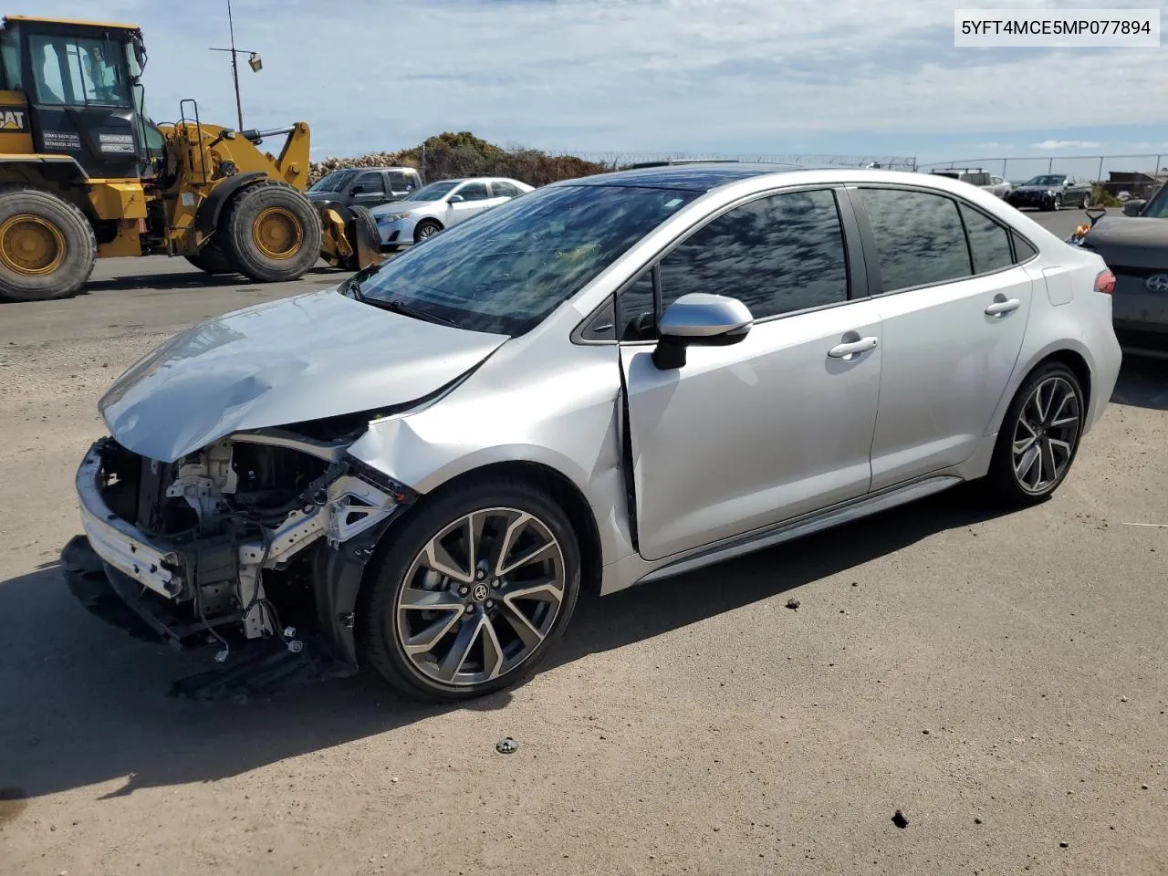 2021 Toyota Corolla Xse VIN: 5YFT4MCE5MP077894 Lot: 78960694