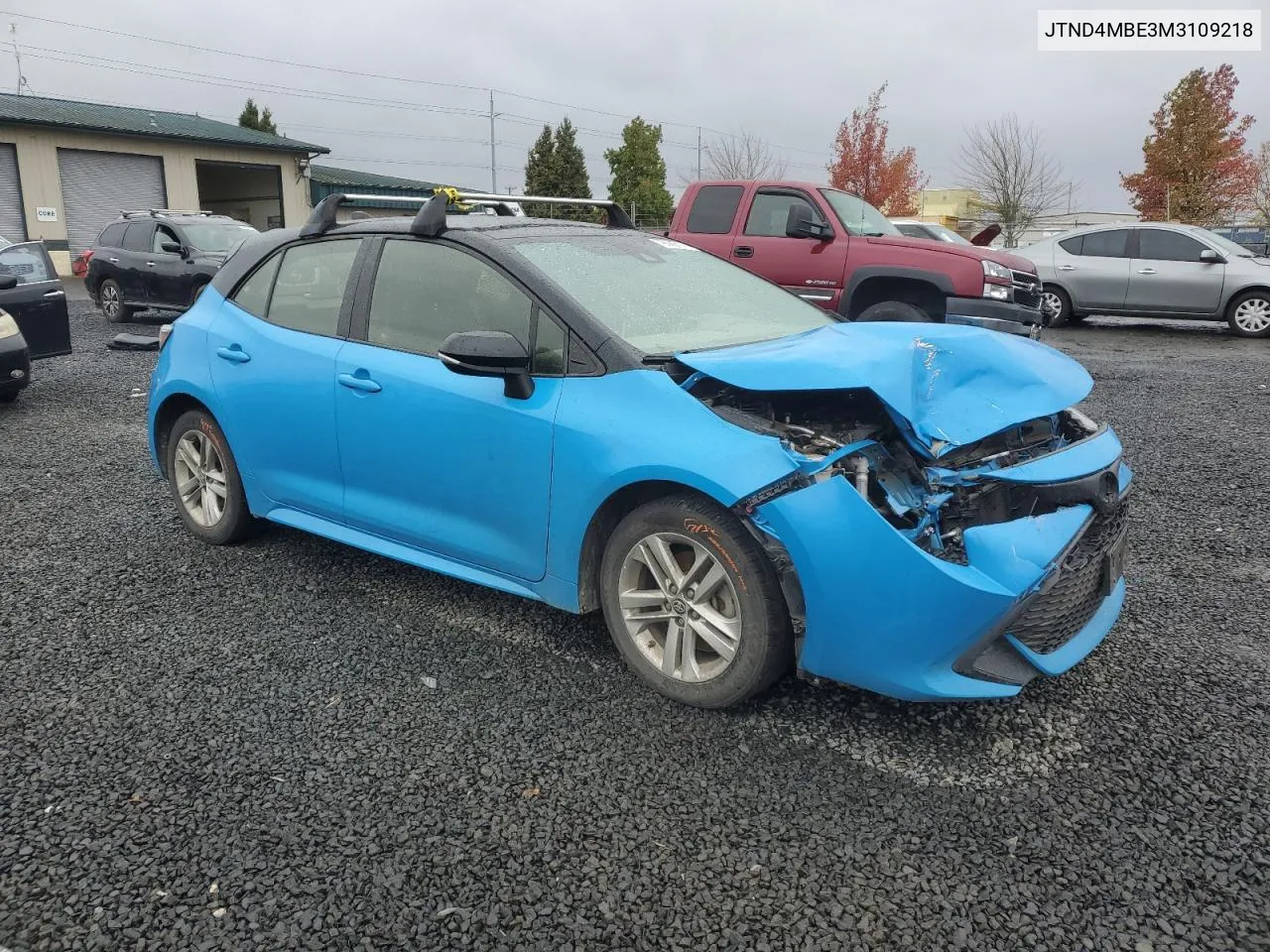 2021 Toyota Corolla Se VIN: JTND4MBE3M3109218 Lot: 79030714