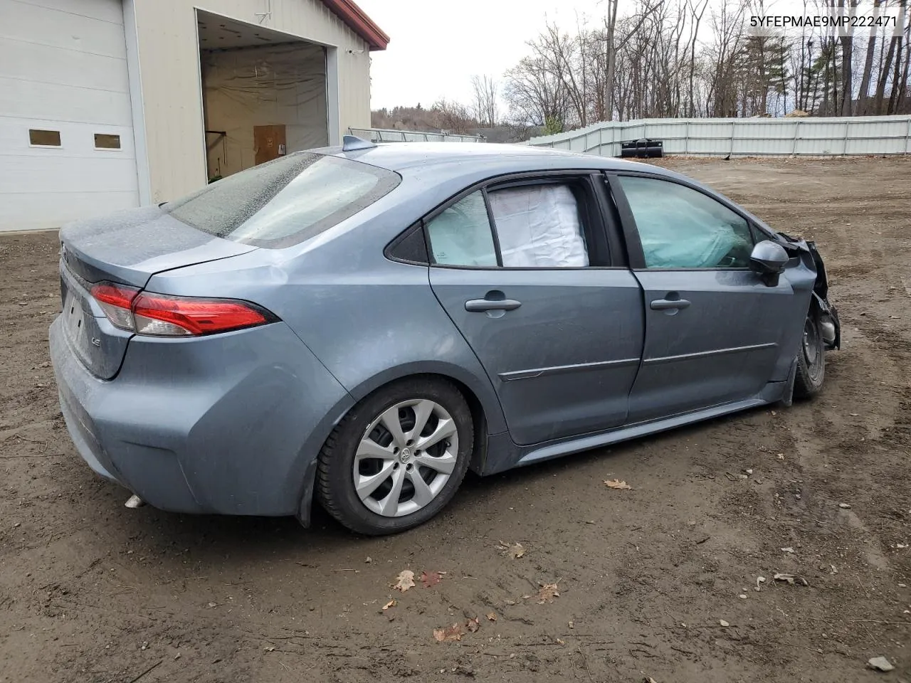 2021 Toyota Corolla Le VIN: 5YFEPMAE9MP222471 Lot: 79114604