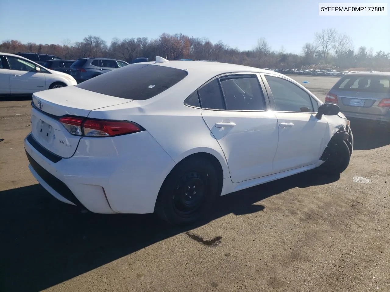 2021 Toyota Corolla Le VIN: 5YFEPMAE0MP177808 Lot: 79203054