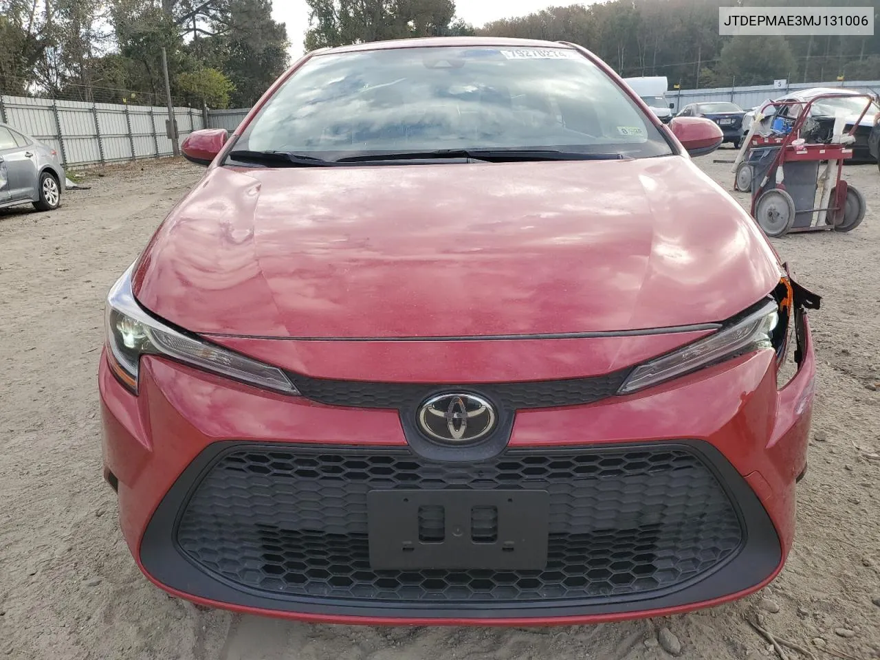 2021 Toyota Corolla Le VIN: JTDEPMAE3MJ131006 Lot: 79278274