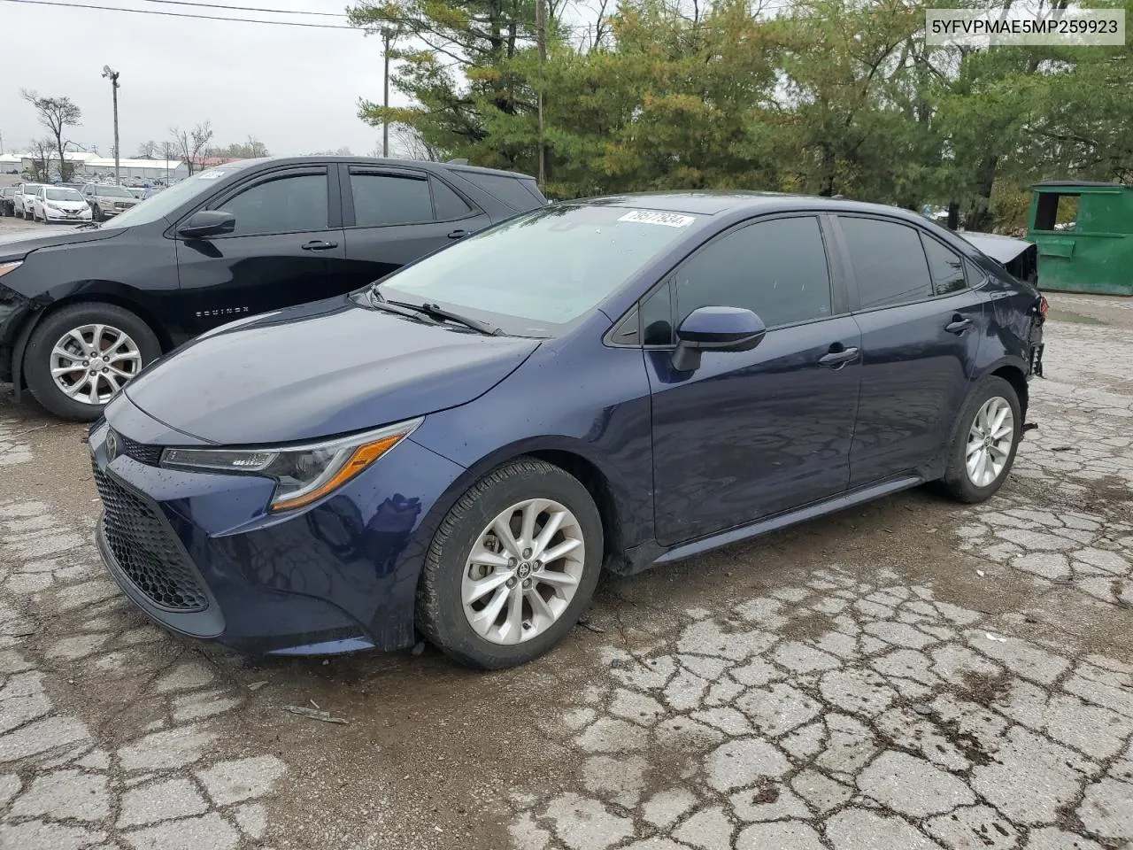 2021 Toyota Corolla Le VIN: 5YFVPMAE5MP259923 Lot: 79577934