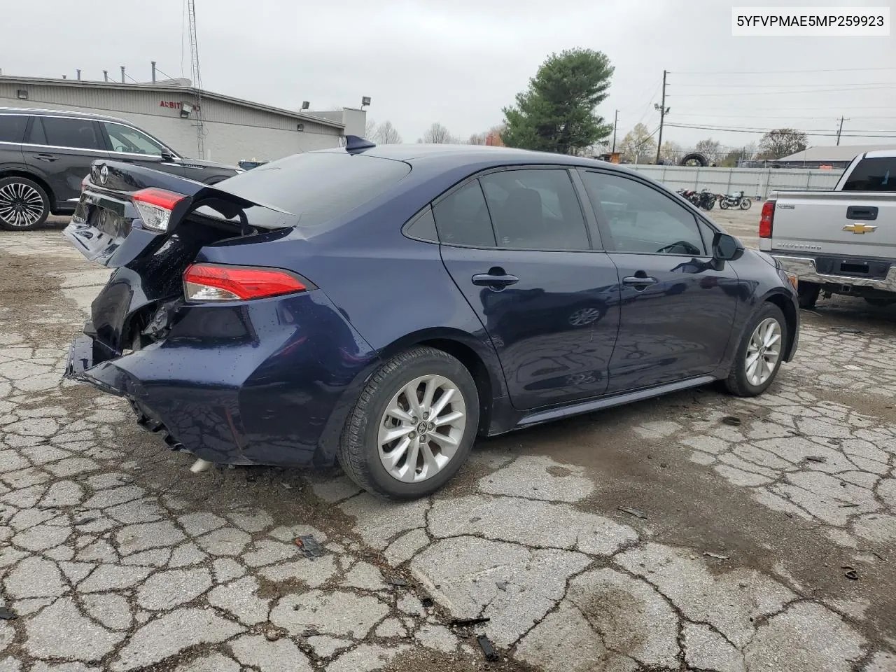 2021 Toyota Corolla Le VIN: 5YFVPMAE5MP259923 Lot: 79577934