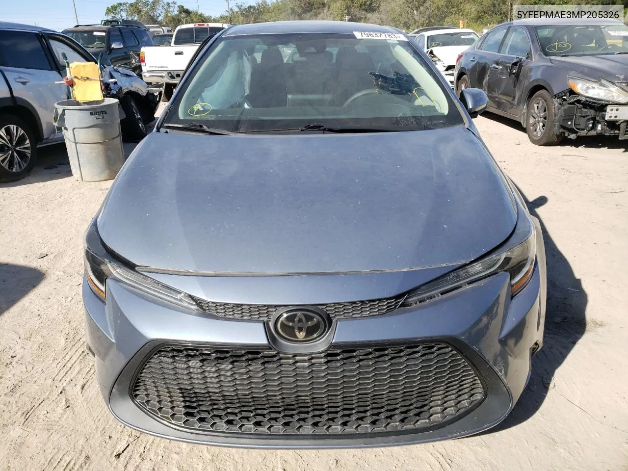 2021 Toyota Corolla Le VIN: 5YFEPMAE3MP205326 Lot: 79632783