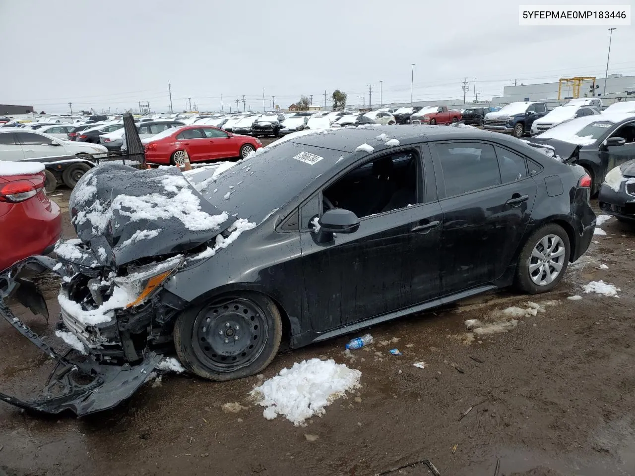 2021 Toyota Corolla Le VIN: 5YFEPMAE0MP183446 Lot: 79666784