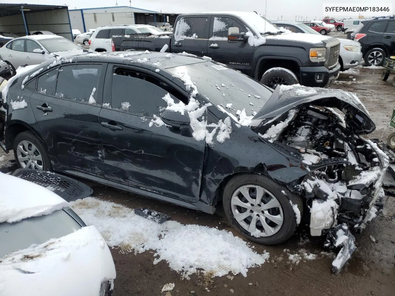 2021 Toyota Corolla Le VIN: 5YFEPMAE0MP183446 Lot: 79666784