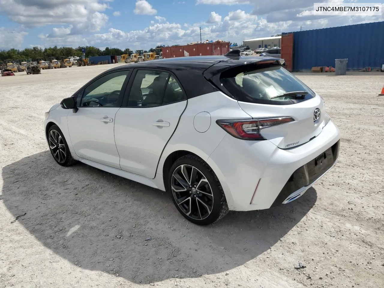 2021 Toyota Corolla Xse VIN: JTNC4MBE7M3107175 Lot: 79696124