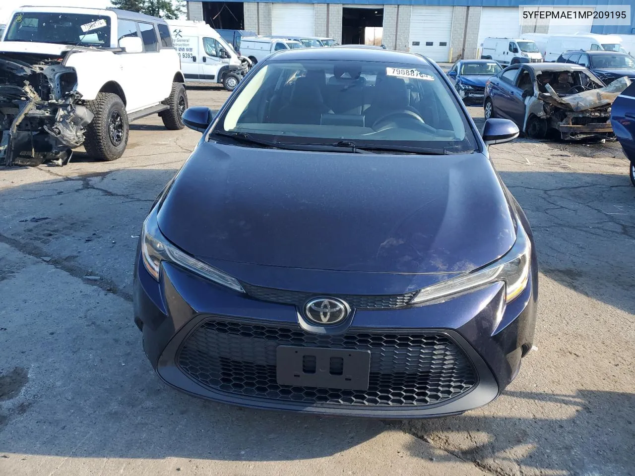 2021 Toyota Corolla Le VIN: 5YFEPMAE1MP209195 Lot: 79888764