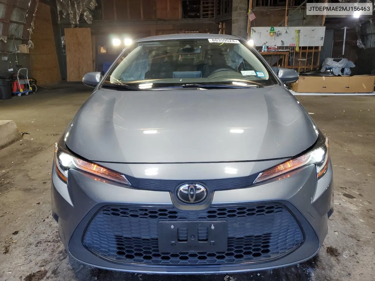 2021 Toyota Corolla Le VIN: JTDEPMAE2MJ156463 Lot: 80359524