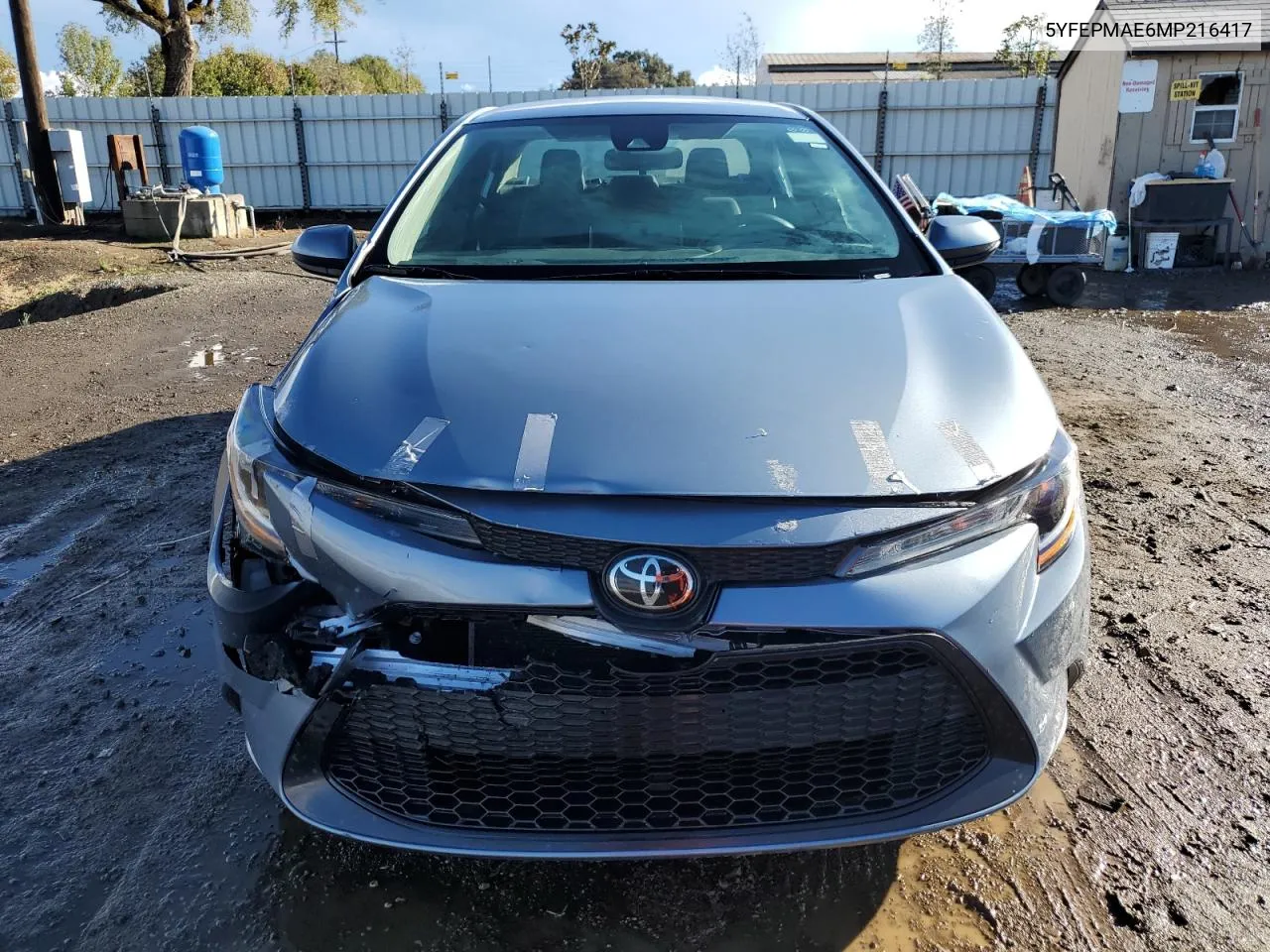 2021 Toyota Corolla Le VIN: 5YFEPMAE6MP216417 Lot: 80386114