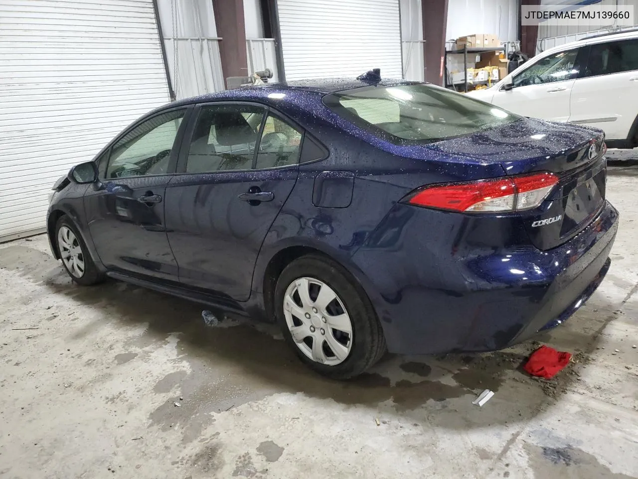 2021 Toyota Corolla Le VIN: JTDEPMAE7MJ139660 Lot: 80541964