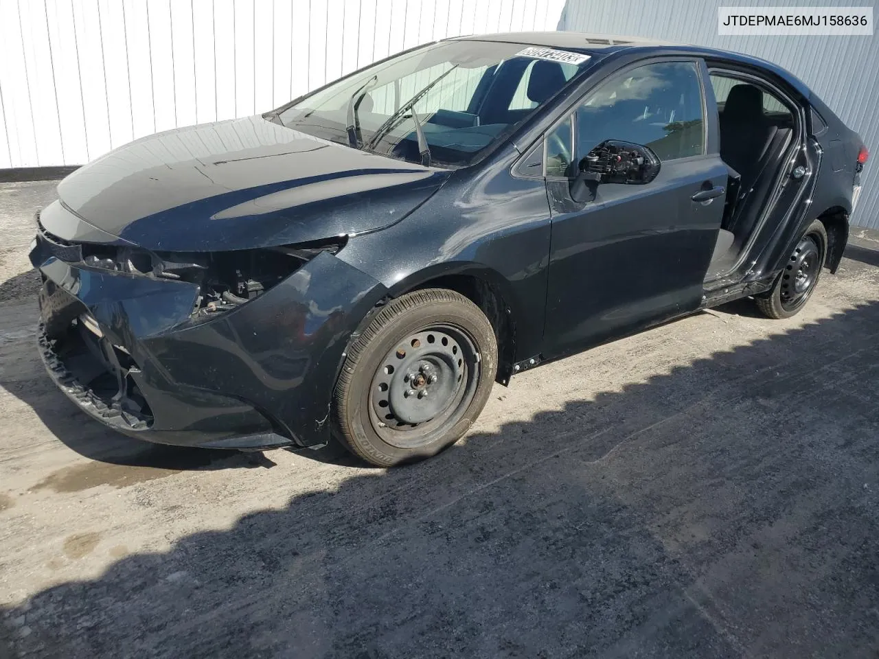 JTDEPMAE6MJ158636 2021 Toyota Corolla Le