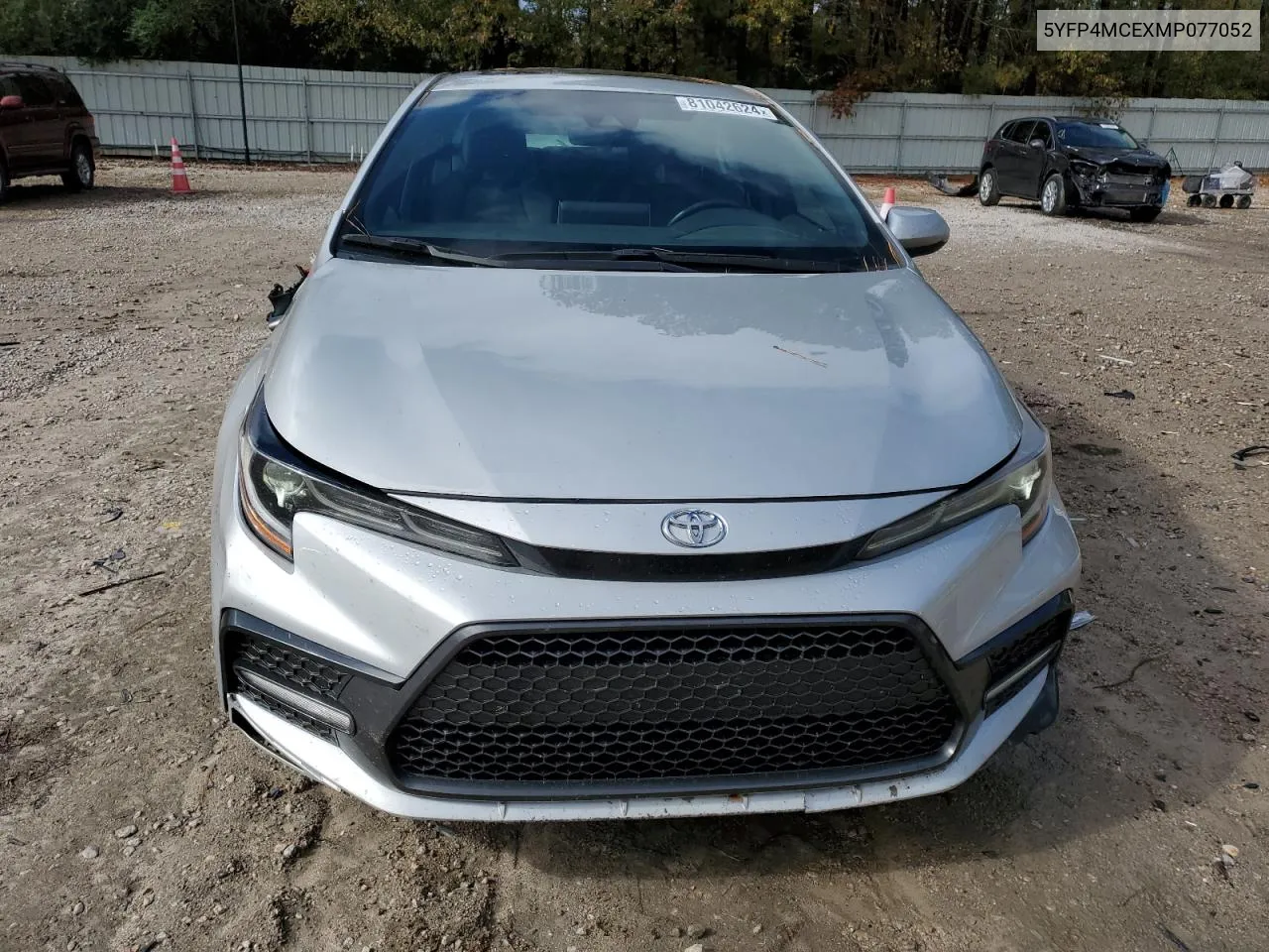 2021 Toyota Corolla Se VIN: 5YFP4MCEXMP077052 Lot: 81042624