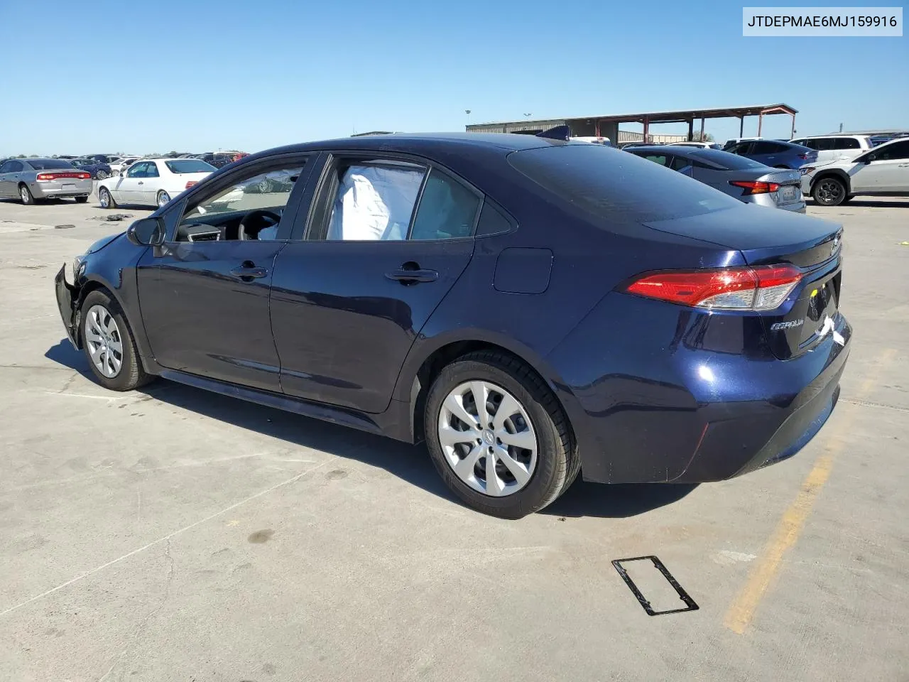 2021 Toyota Corolla Le VIN: JTDEPMAE6MJ159916 Lot: 81074224