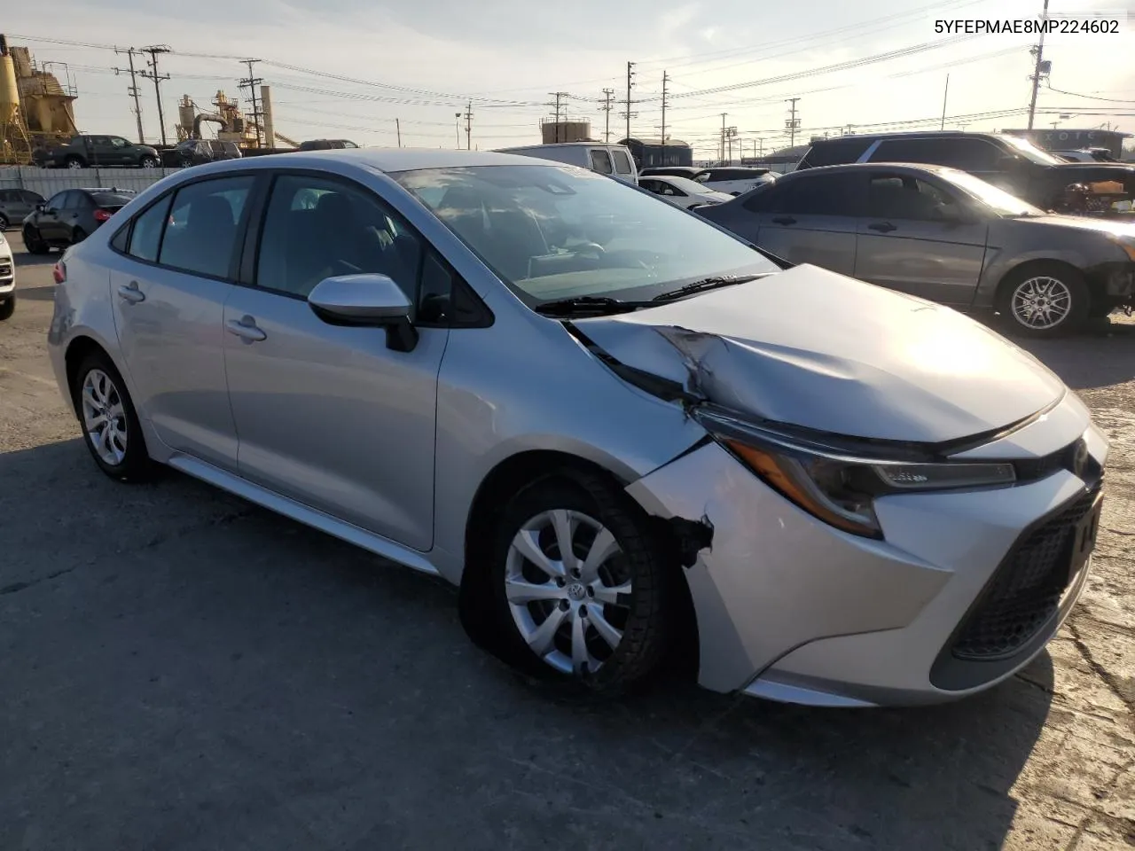 2021 Toyota Corolla Le VIN: 5YFEPMAE8MP224602 Lot: 81541514