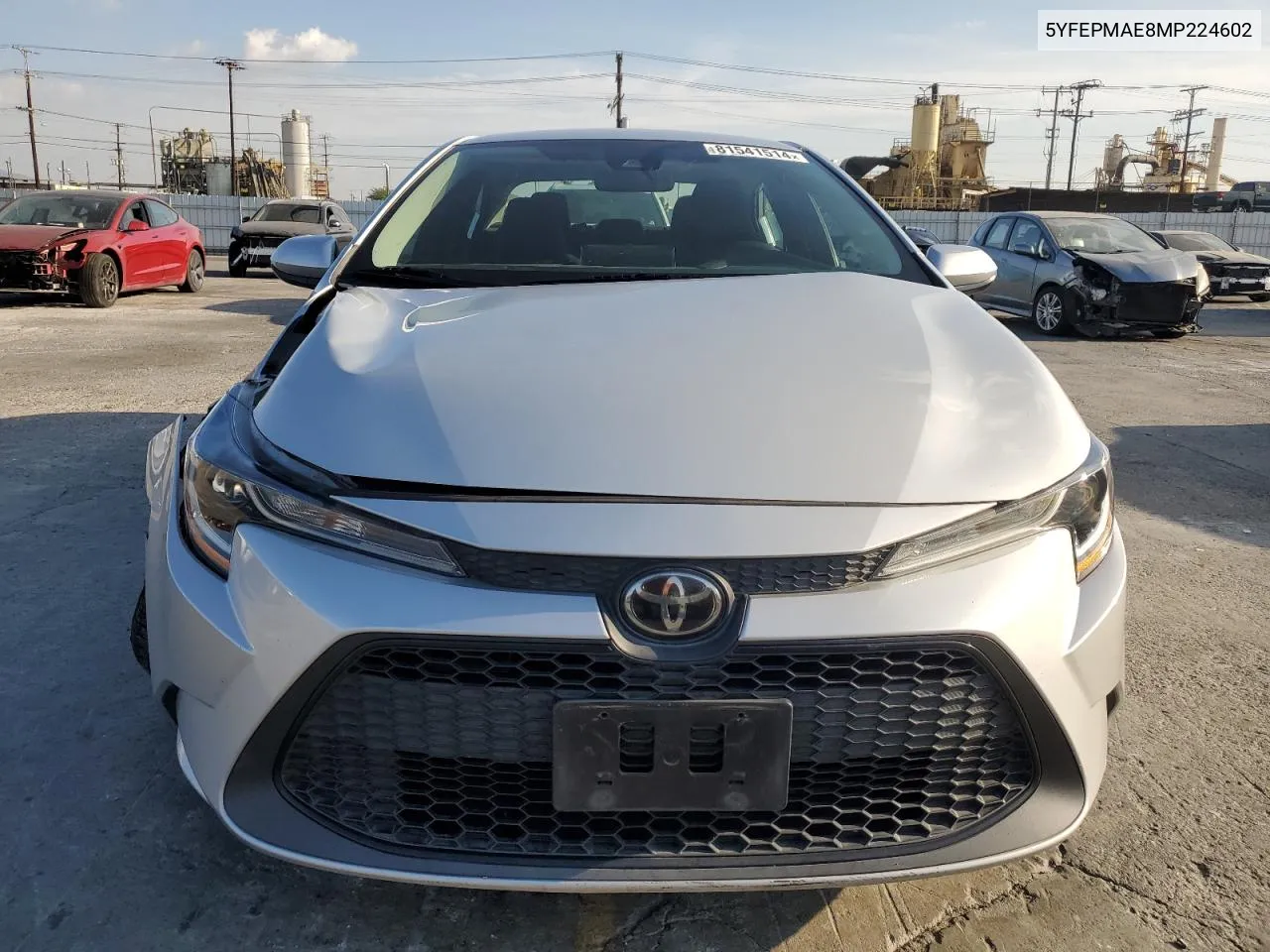 2021 Toyota Corolla Le VIN: 5YFEPMAE8MP224602 Lot: 81541514