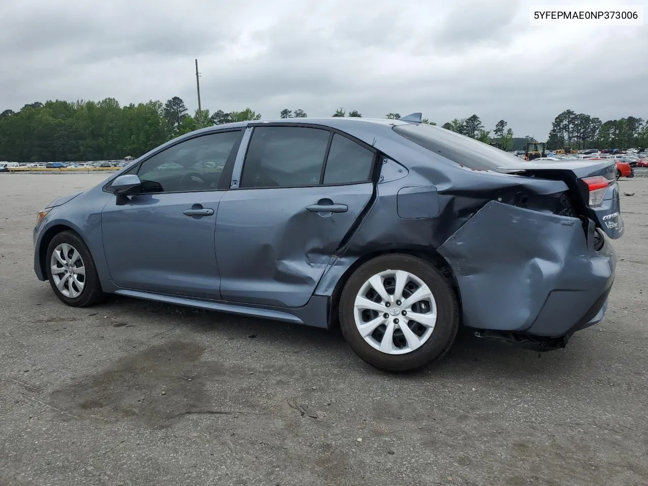 2022 Toyota Corolla Le VIN: 5YFEPMAE0NP373006 Lot: 49875683