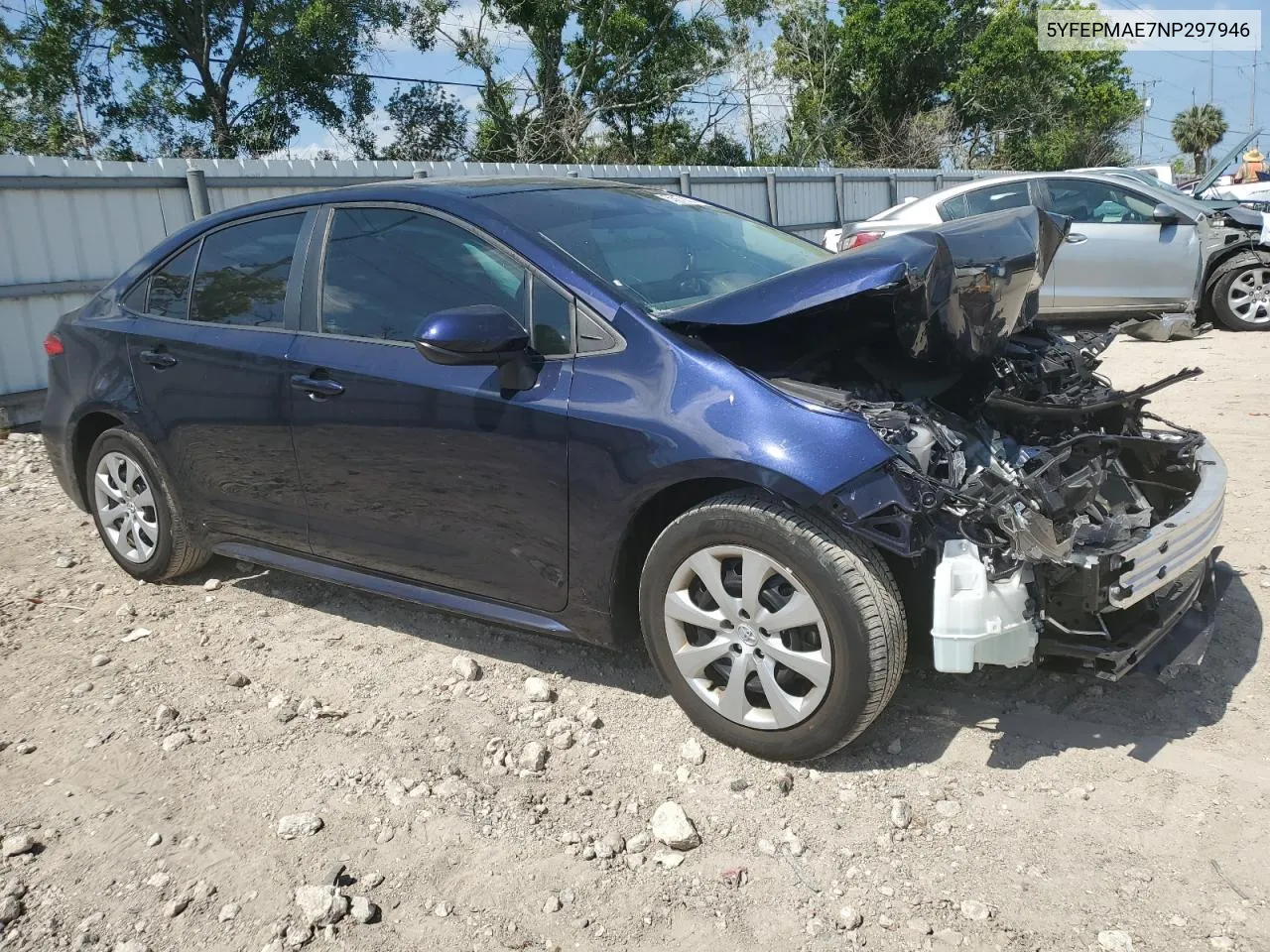 5YFEPMAE7NP297946 2022 Toyota Corolla Le