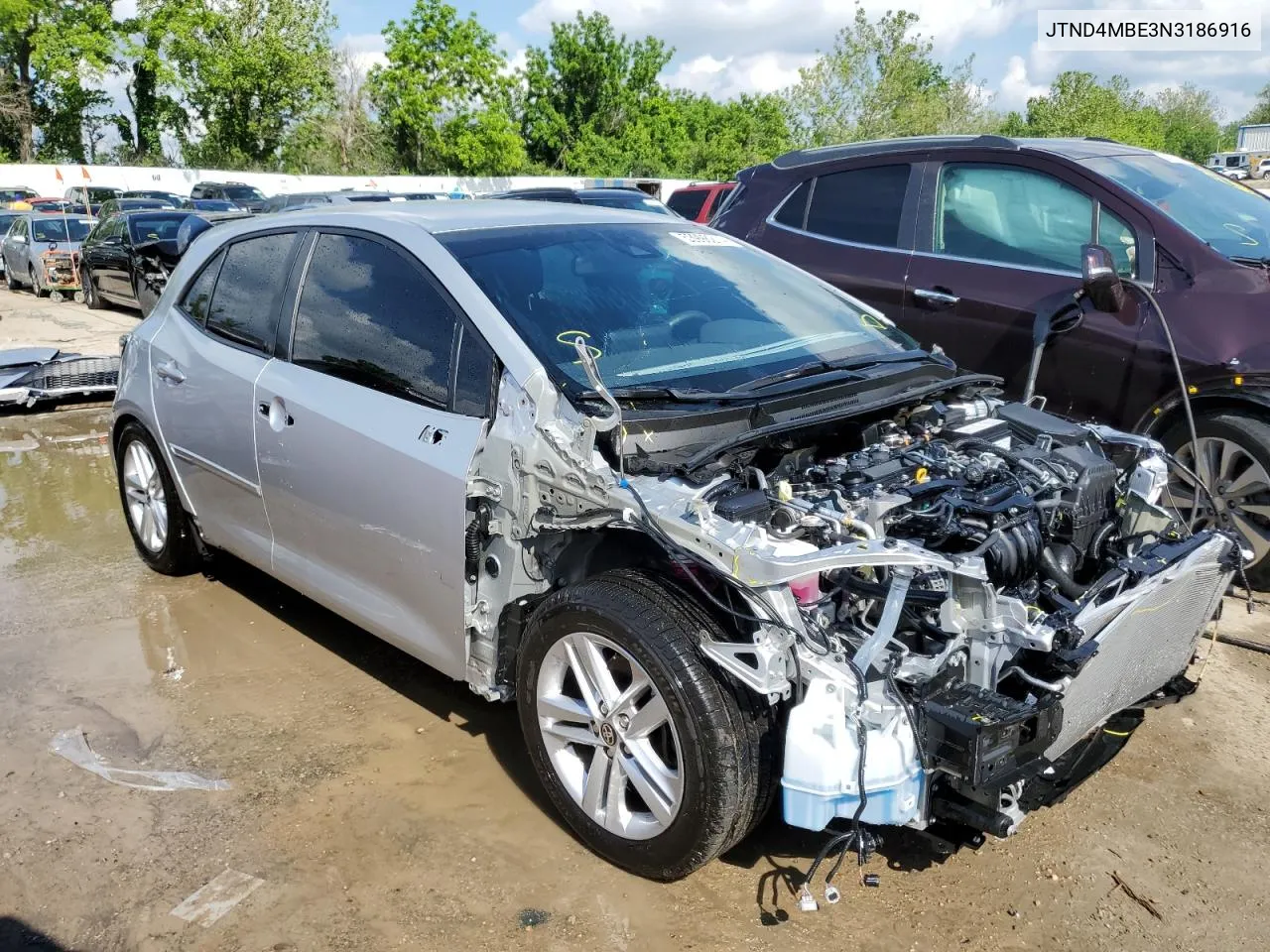 JTND4MBE3N3186916 2022 Toyota Corolla Se