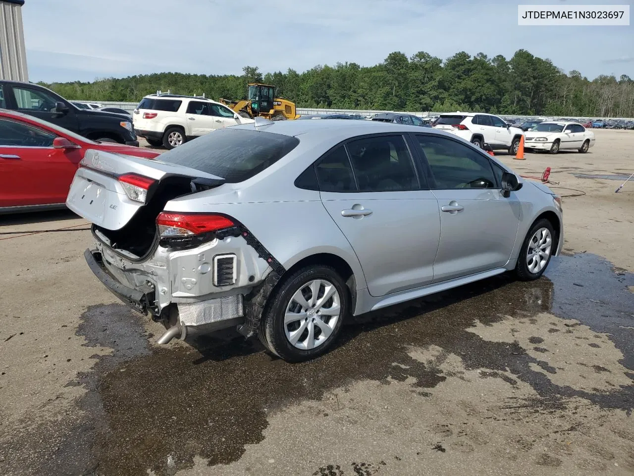 2022 Toyota Corolla Le VIN: JTDEPMAE1N3023697 Lot: 57288124