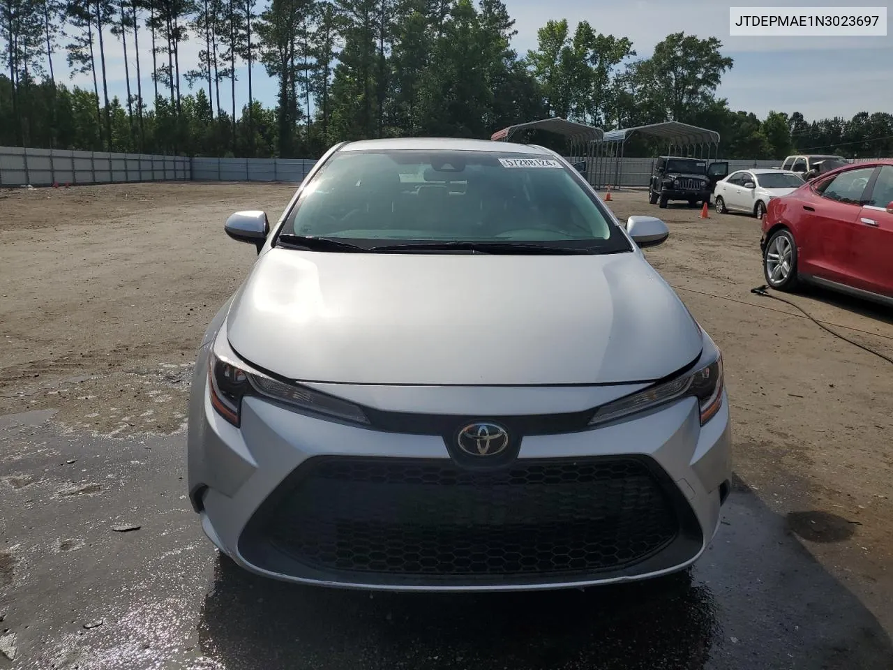 2022 Toyota Corolla Le VIN: JTDEPMAE1N3023697 Lot: 57288124