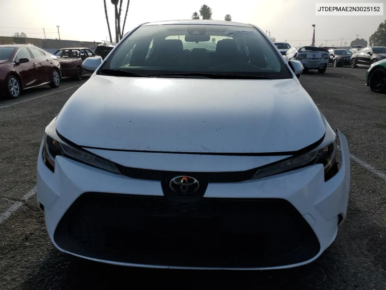 2022 Toyota Corolla Le VIN: JTDEPMAE2N3025152 Lot: 57824984