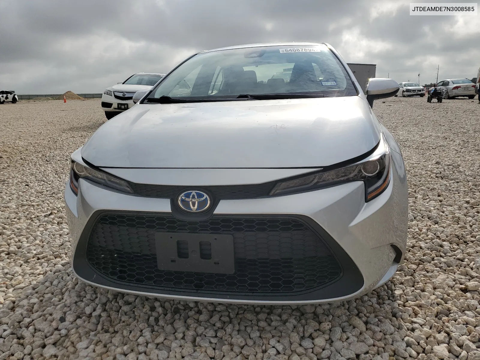 2022 Toyota Corolla Le VIN: JTDEAMDE7N3008585 Lot: 64087894