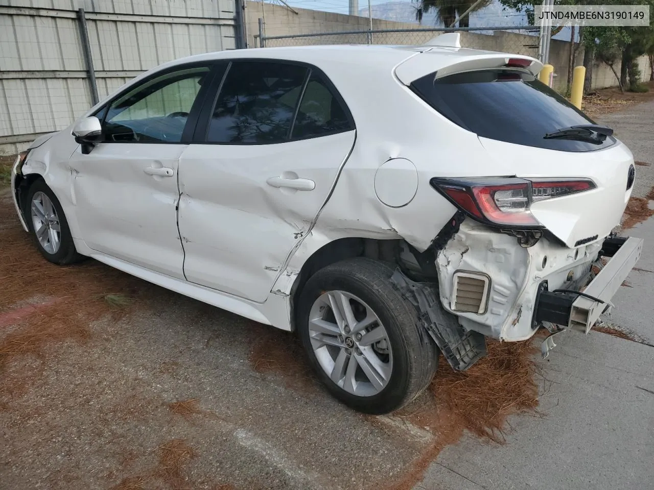 2022 Toyota Corolla Se VIN: JTND4MBE6N3190149 Lot: 66313594