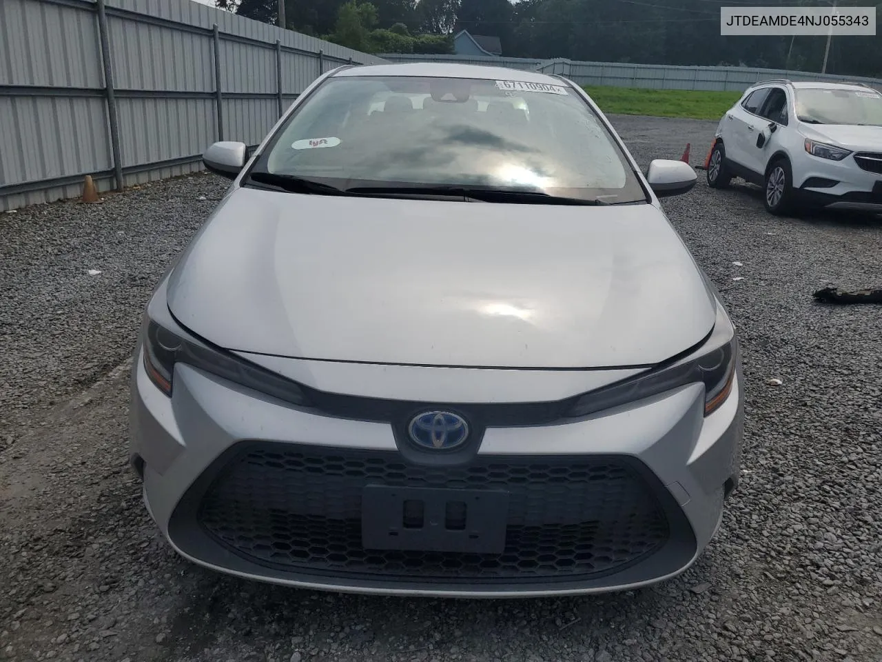 2022 Toyota Corolla Le VIN: JTDEAMDE4NJ055343 Lot: 67110904