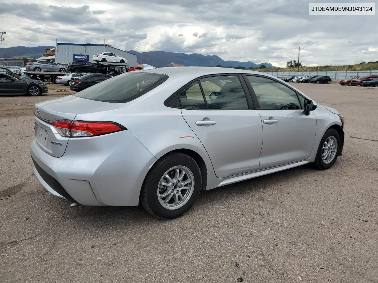 2022 Toyota Corolla Le VIN: JTDEAMDE9NJ043124 Lot: 67573534