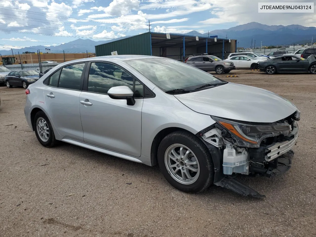 2022 Toyota Corolla Le VIN: JTDEAMDE9NJ043124 Lot: 67573534