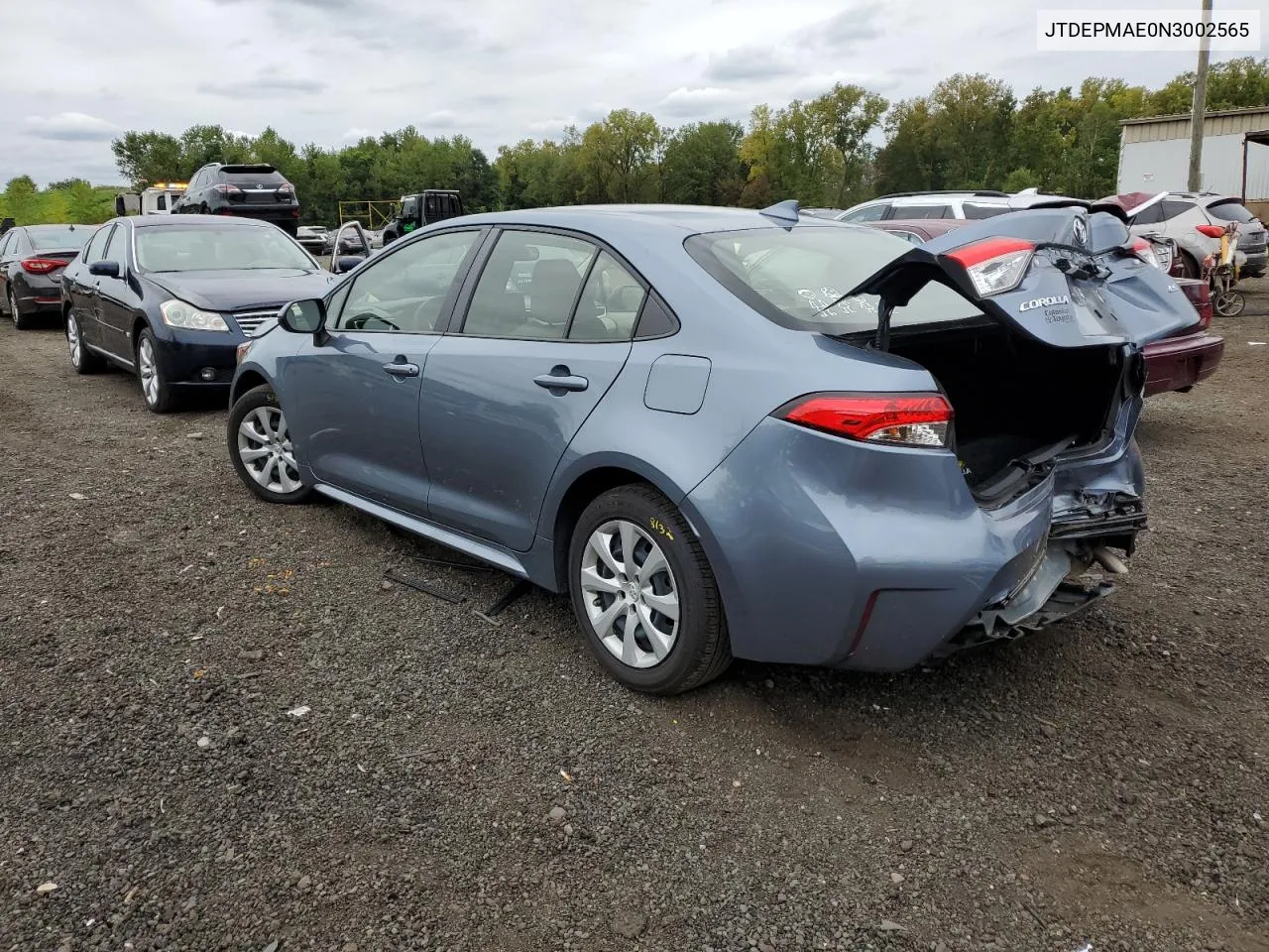 2022 Toyota Corolla Le VIN: JTDEPMAE0N3002565 Lot: 69615904