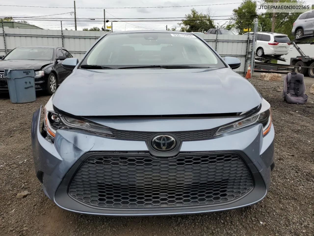 2022 Toyota Corolla Le VIN: JTDEPMAE0N3002565 Lot: 69615904