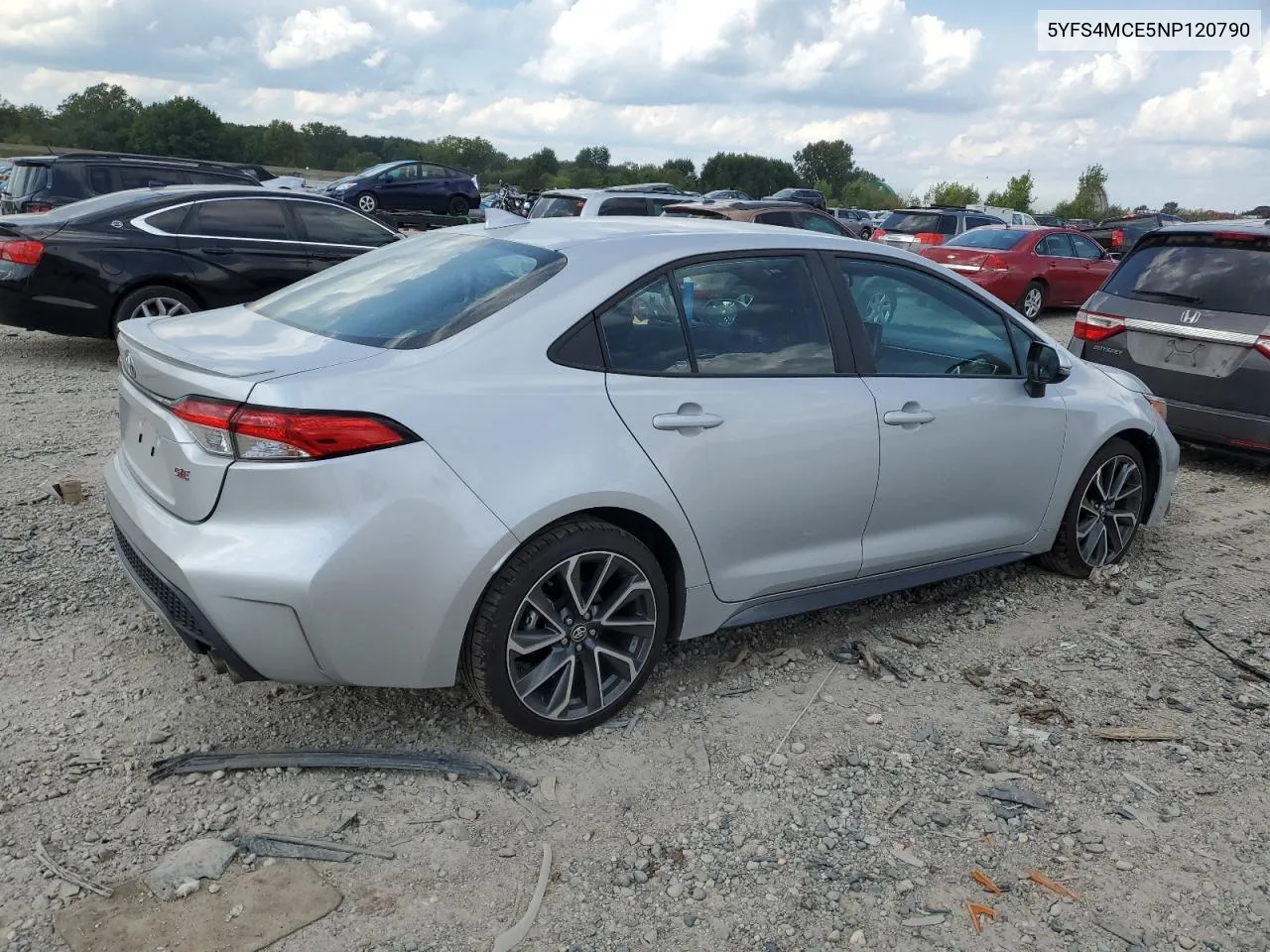 2022 Toyota Corolla Se VIN: 5YFS4MCE5NP120790 Lot: 69674374