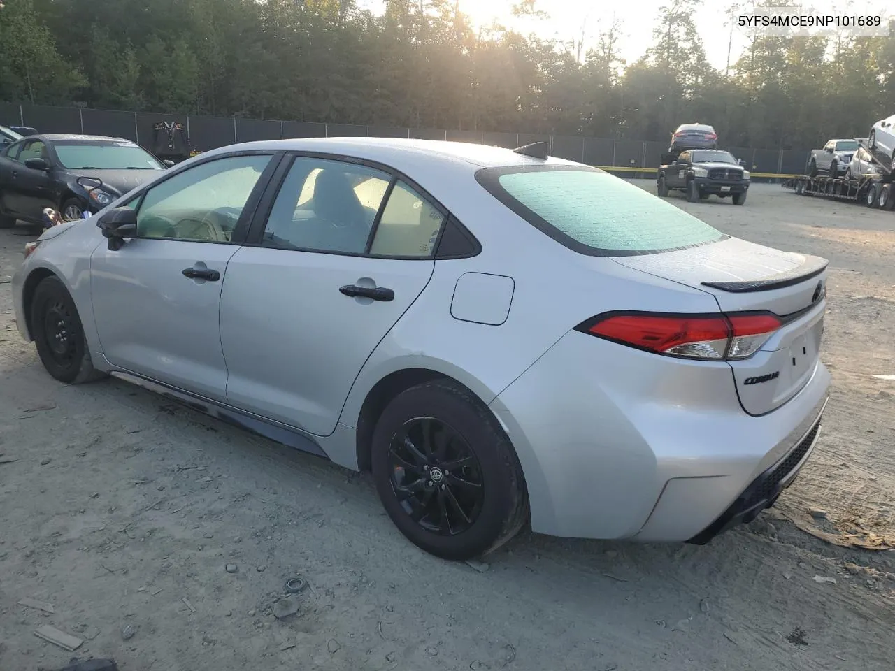 2022 Toyota Corolla Se VIN: 5YFS4MCE9NP101689 Lot: 69857974