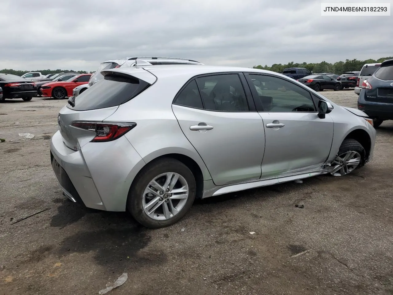 2022 Toyota Corolla Se VIN: JTND4MBE6N3182293 Lot: 70696954