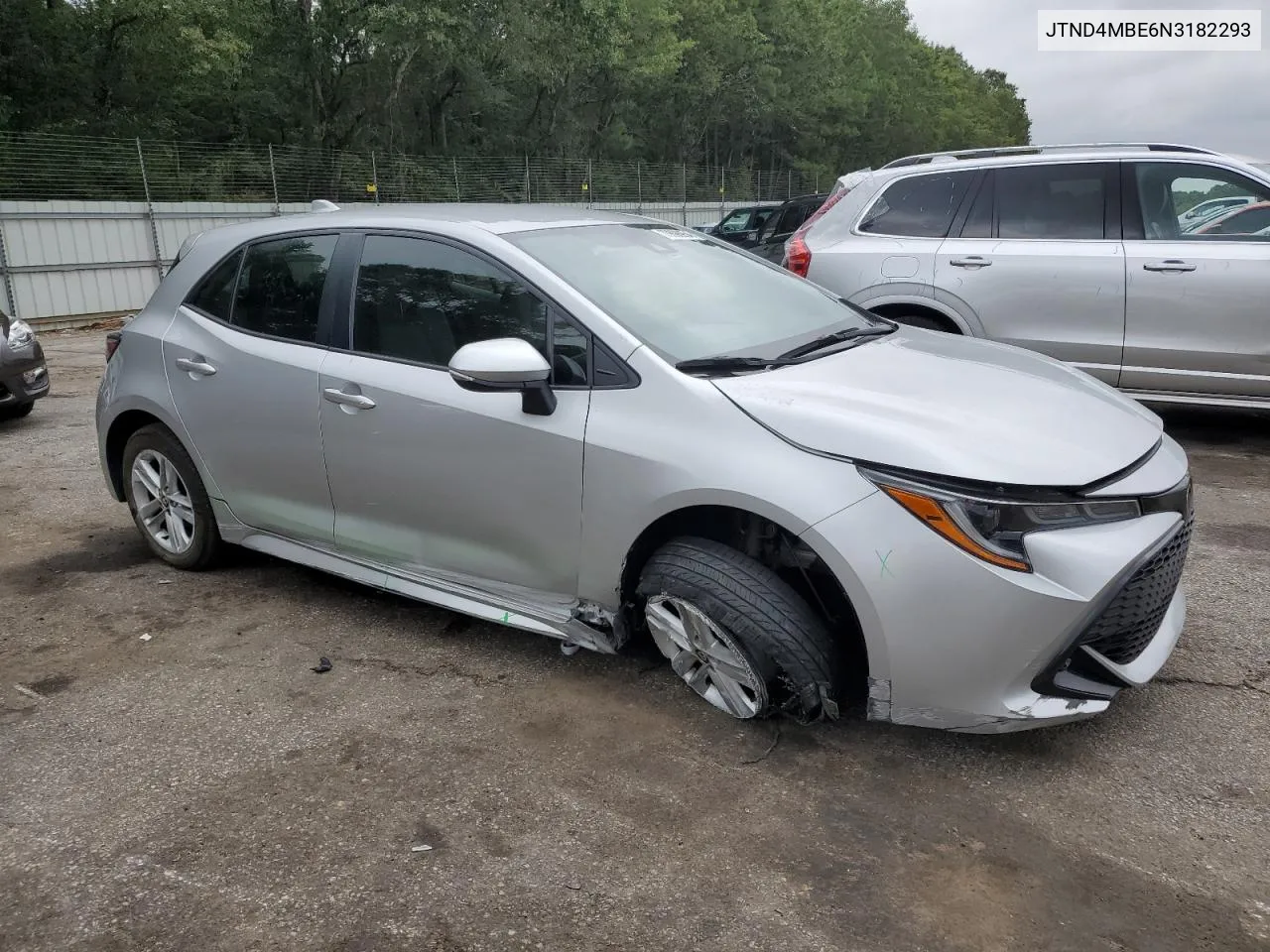 2022 Toyota Corolla Se VIN: JTND4MBE6N3182293 Lot: 70696954