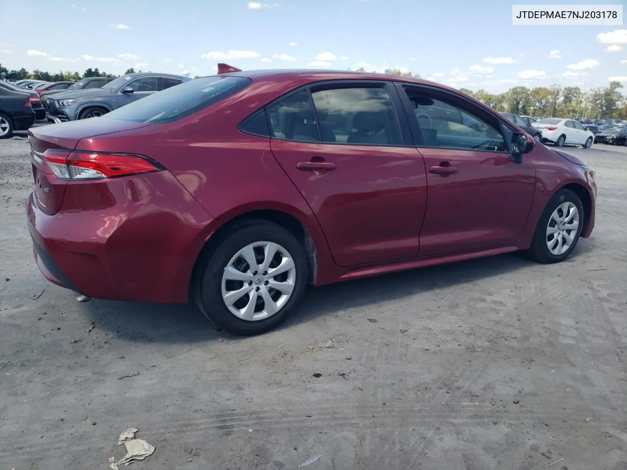 JTDEPMAE7NJ203178 2022 Toyota Corolla Le