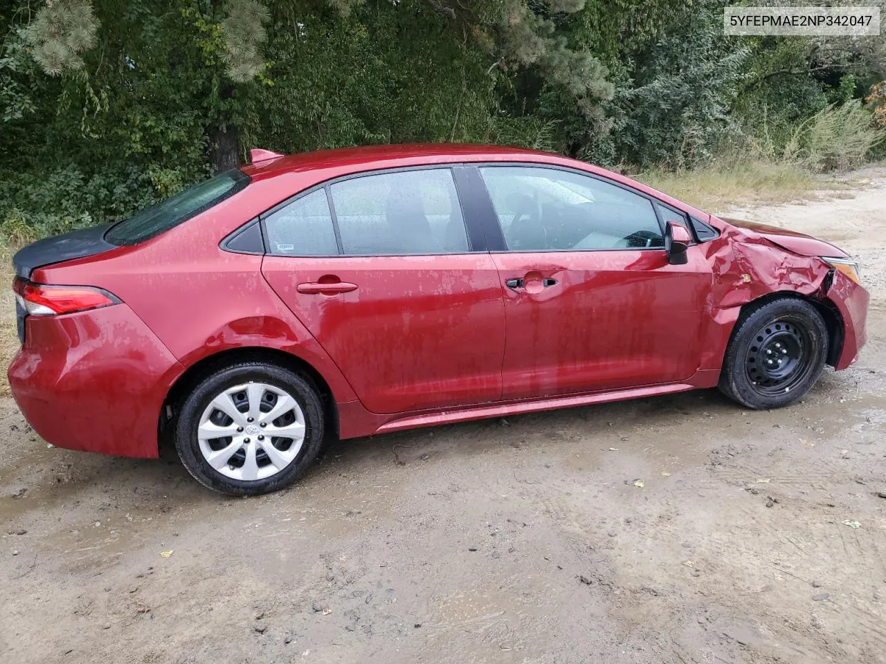 5YFEPMAE2NP342047 2022 Toyota Corolla Le