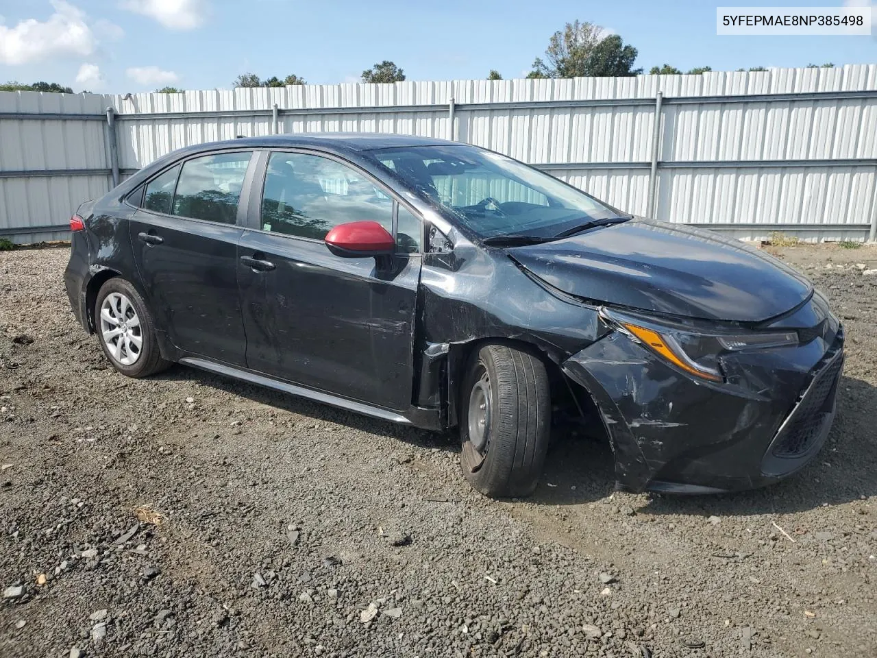 2022 Toyota Corolla Le VIN: 5YFEPMAE8NP385498 Lot: 71159004