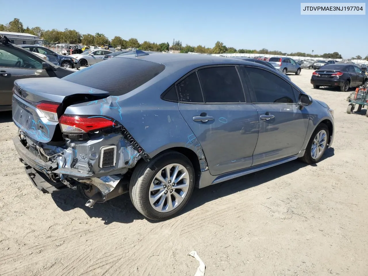 2022 Toyota Corolla Le VIN: JTDVPMAE3NJ197704 Lot: 71256674