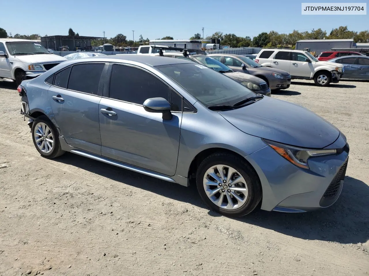 2022 Toyota Corolla Le VIN: JTDVPMAE3NJ197704 Lot: 71256674