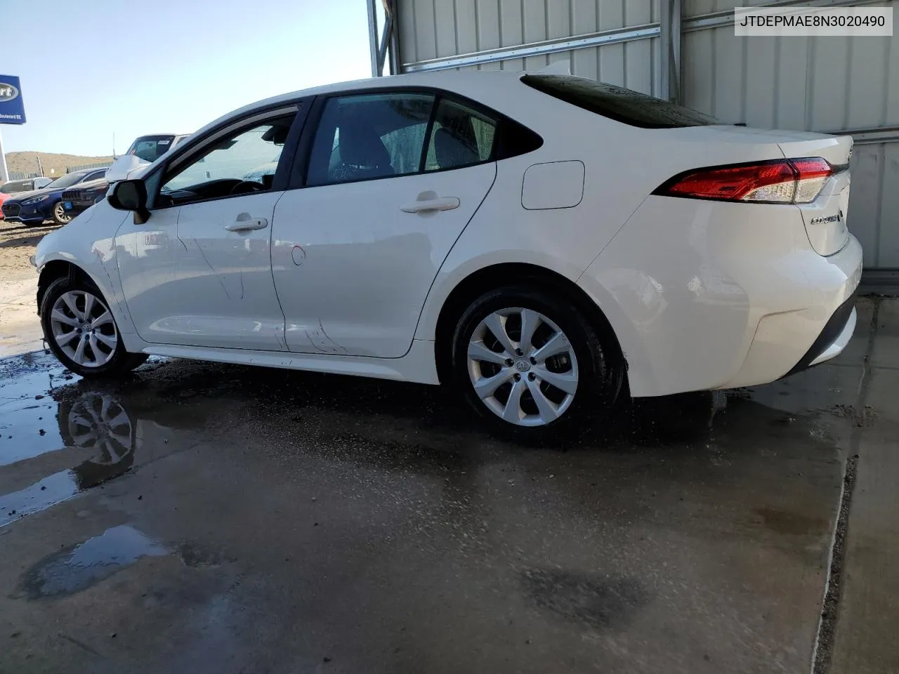 2022 Toyota Corolla Le VIN: JTDEPMAE8N3020490 Lot: 71396944